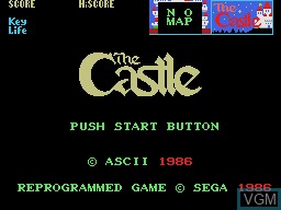 Title screen of the game Castle, The on Sega SG-1000
