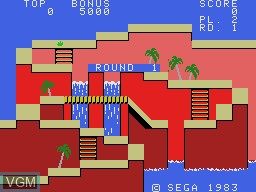 Menu screen of the game Congo Bongo on Sega SG-1000