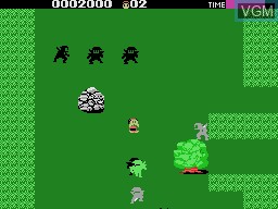 In-game screen of the game Ninja Princess on Sega SG-1000