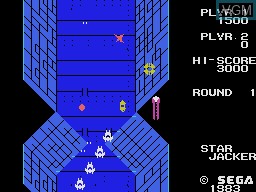 In-game screen of the game Star Jacker on Sega SG-1000