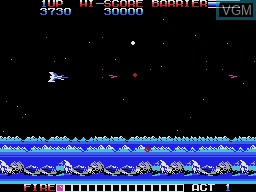 In-game screen of the game Gulkave on Sega SG-1000