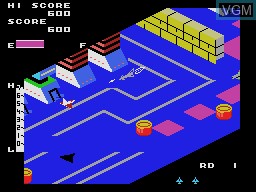 In-game screen of the game Zaxxon on Sega SG-1000