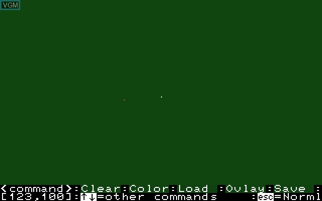 In-game screen of the game Graphics Editor on Sony SMC-777