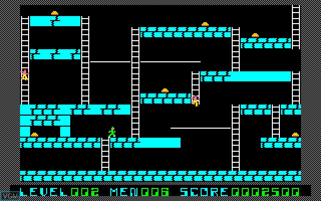 In-game screen of the game Lode Runner on Sony SMC-777