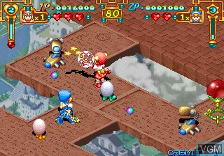 In-game screen of the game Purikura Daisakusen on ST-V