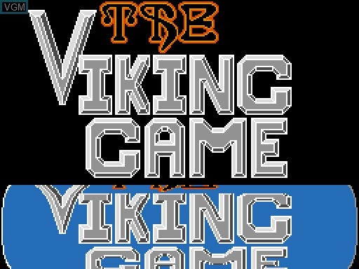 Title screen of the game Viking Game, The on MGT Sam Coupé