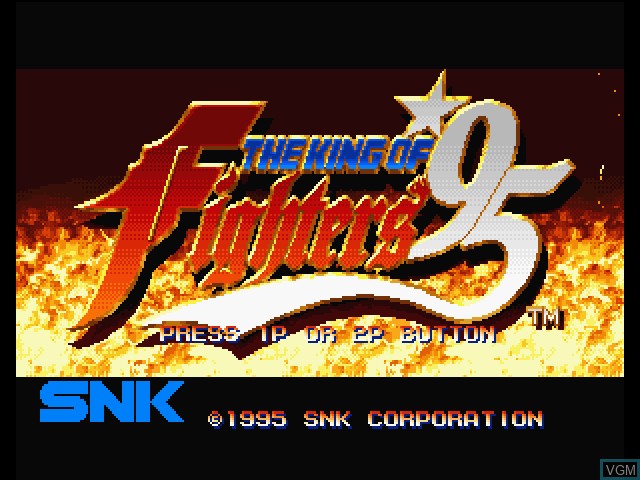 Title screen of the game King of Fighters '95, The on Sega Saturn