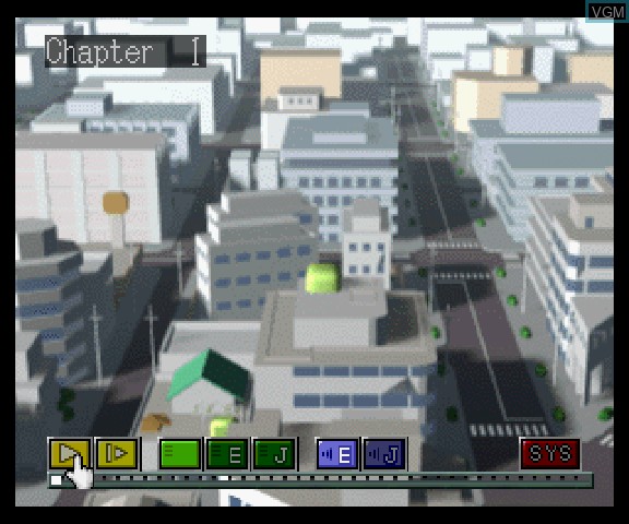 Menu screen of the game EMIT Vol. 1 - Toki no Maigo on Sega Saturn
