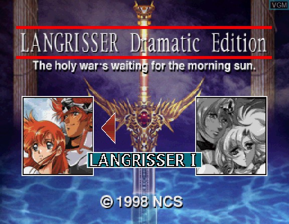 Menu screen of the game Langrisser - Dramatic Edition on Sega Saturn