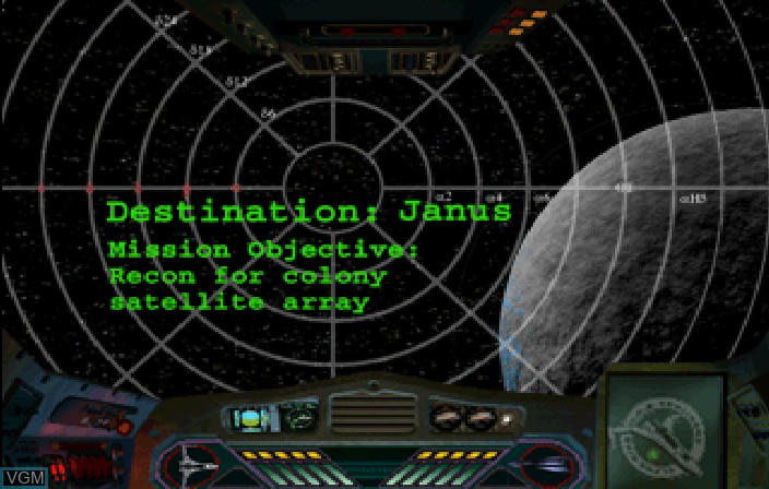 Menu screen of the game Titan Wars on Sega Saturn