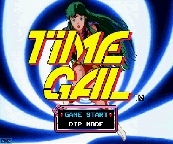 Menu screen of the game Time Gal & Ninja Hayate on Sega Saturn
