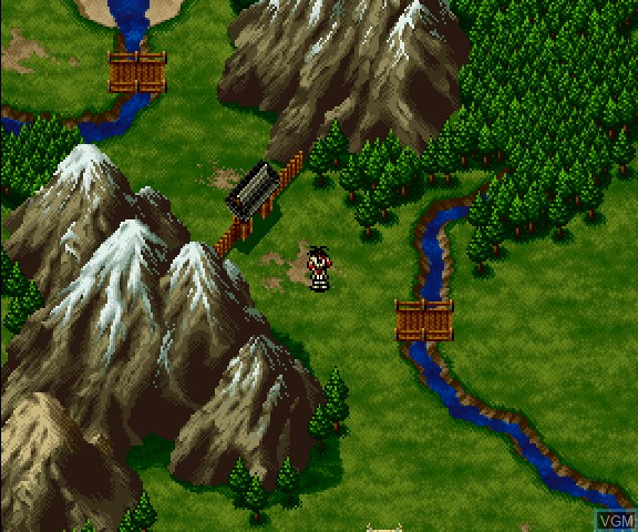 In-game screen of the game Shinsetsu Samurai Spirits - Bushidou Retsuden on Sega Saturn
