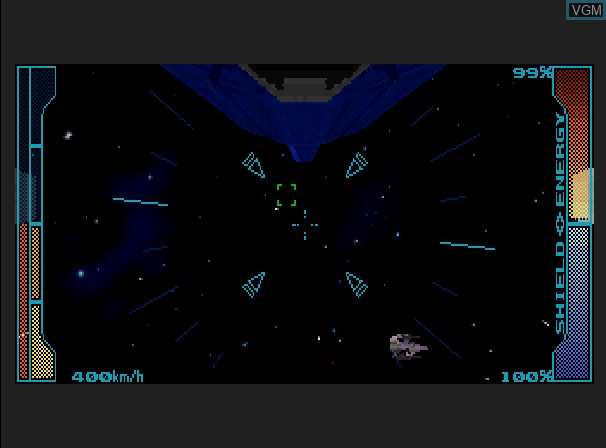 In-game screen of the game Stellar Assault SS on Sega Saturn