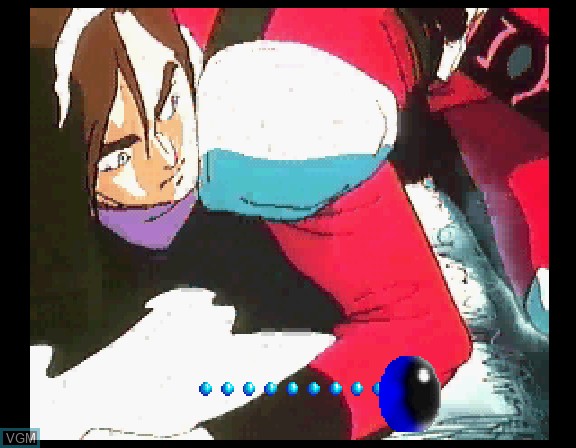 In-game screen of the game Strahl - Himerareshi Nanatsu no Hikari on Sega Saturn