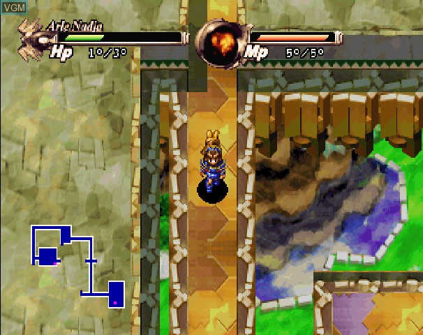 In-game screen of the game Waku Waku Puyo Puyo Dungeon on Sega Saturn