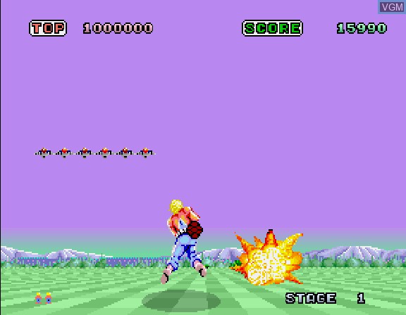 In-game screen of the game Sega Ages Volume 1 on Sega Saturn