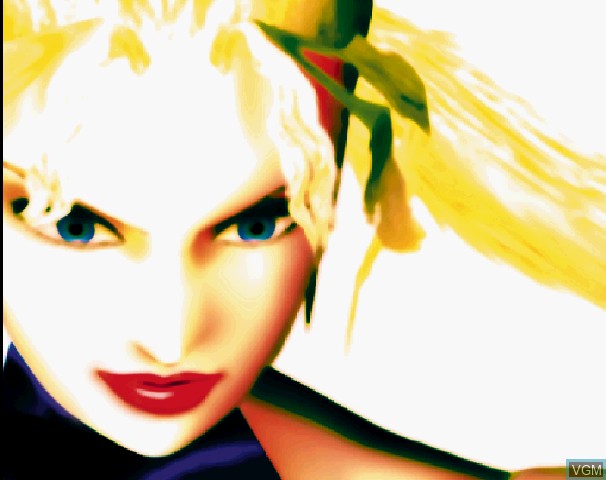 In-game screen of the game Virtua Fighter CG Portrait Series Vol.1 - Sarah Bryant on Sega Saturn
