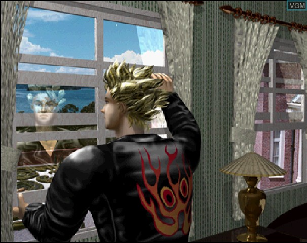 In-game screen of the game Virtua Fighter CG Portrait Series Vol.2 - Jacky Bryant on Sega Saturn