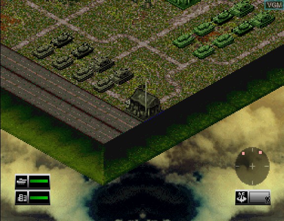 In-game screen of the game Godzilla - Rettou Kaimetsu on Sega Saturn