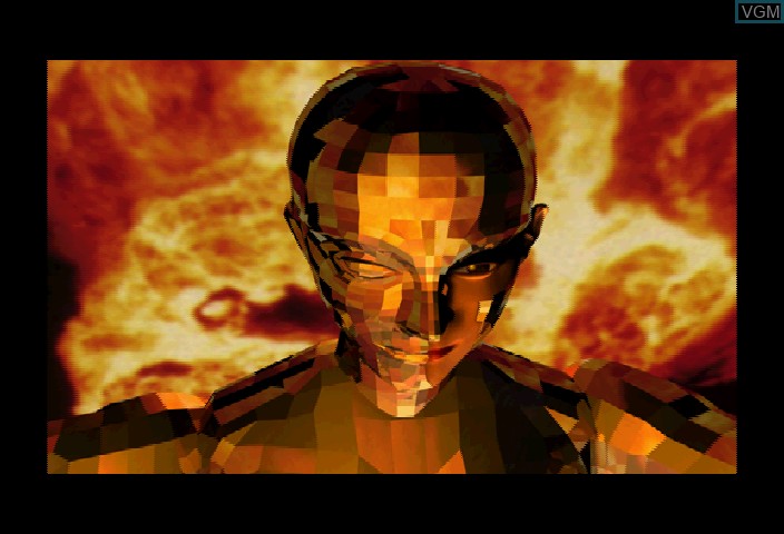 In-game screen of the game Virtua Fighter CG Portrait Series The Final - Dural on Sega Saturn
