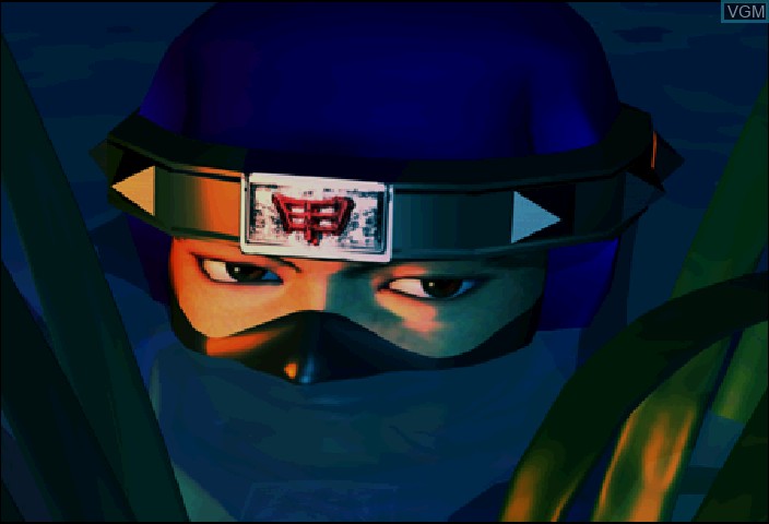 In-game screen of the game Virtua Fighter CG Portrait Series Vol.9 - Kage Maru on Sega Saturn