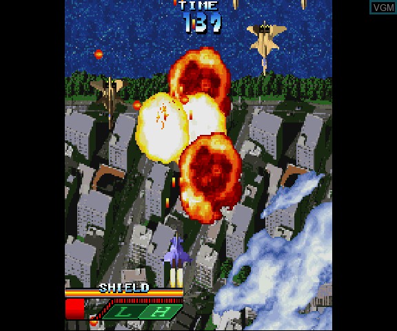 In-game screen of the game Skull Fang on Sega Saturn