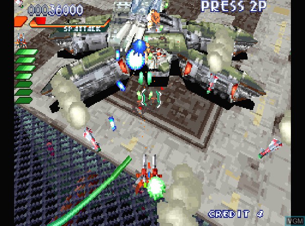 In-game screen of the game Layer Section II on Sega Saturn