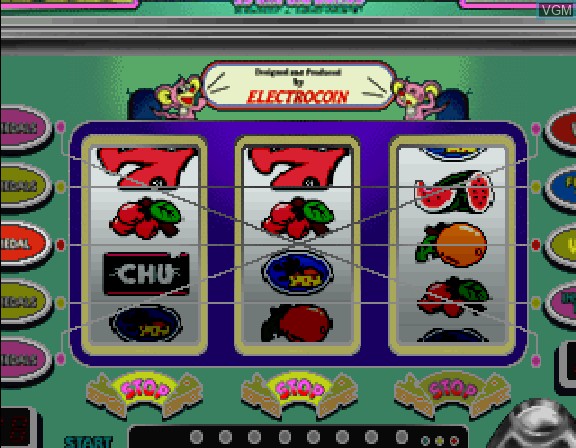 In-game screen of the game Pachi-Slot Kanzen Koryaku - Yunikore '97 on Sega Saturn