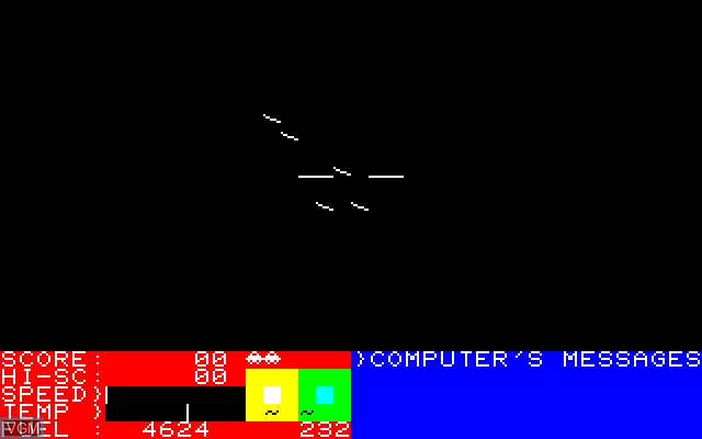 In-game screen of the game Single Combat on Sharp MZ-700