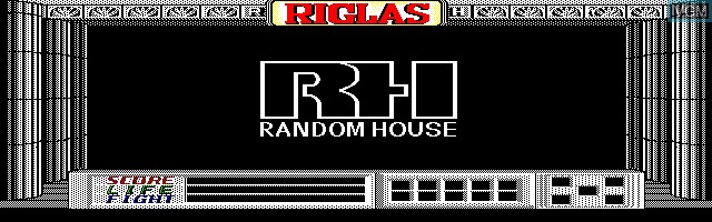 Title screen of the game Riglas on Sharp X1