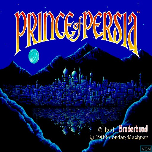 Title screen of the game Prince of Persia on Sharp X68000