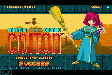 Title screen of the game Cotton - Fantastic Night Dreams on Sharp X68000