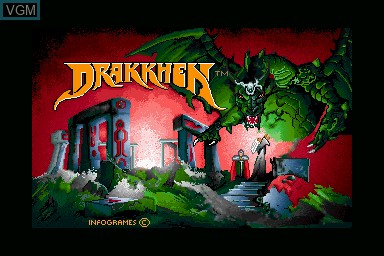 Title screen of the game Drakkhen on Sharp X68000