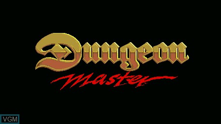 Title screen of the game Dungeon Master on Sharp X68000