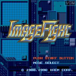 Title screen of the game Image Fight on Sharp X68000