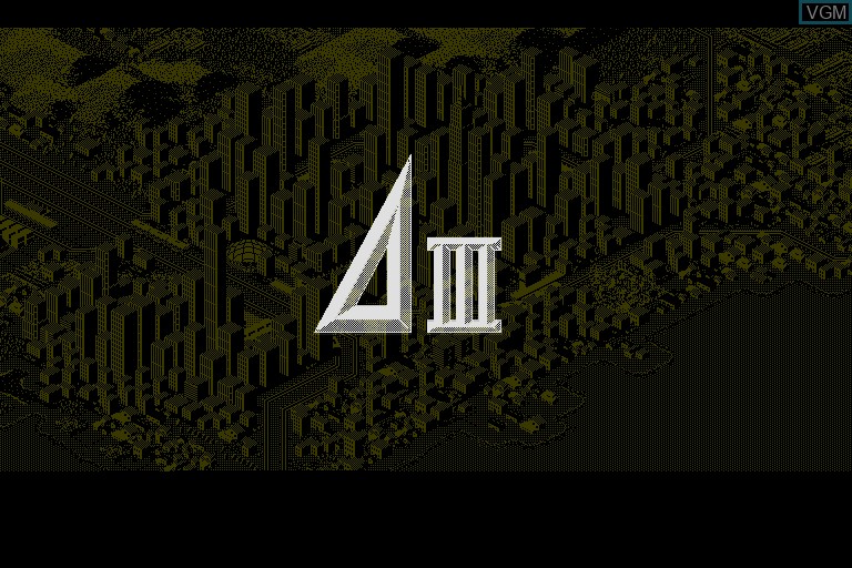 Title screen of the game A Ressha de Gyoukou III on Sharp X68000