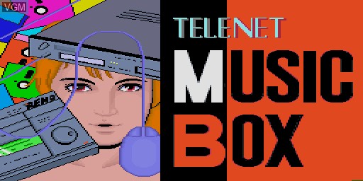 Title screen of the game Telenet Music Box on Sharp X68000