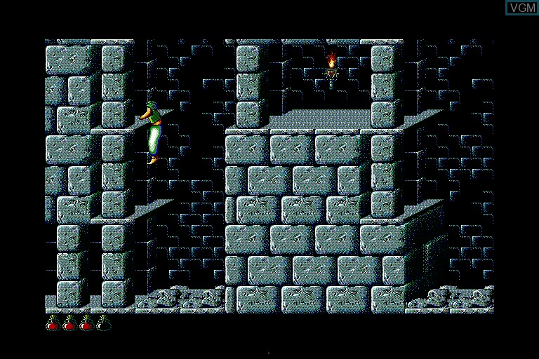In-game screen of the game Prince of Persia on Sharp X68000