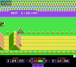 In-game screen of the game Famicom - Excitebike on Sharp X68000