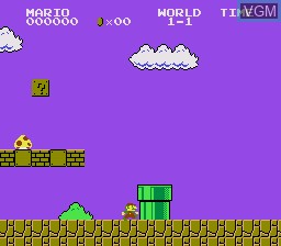 In-game screen of the game Famicom - Super Mario Bros. on Sharp X68000