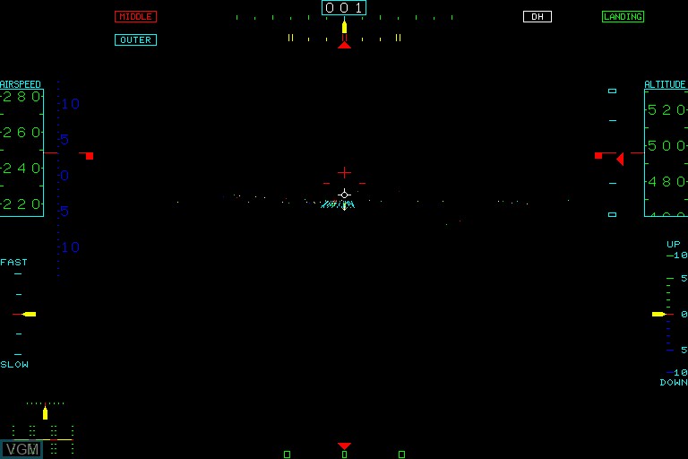 In-game screen of the game Cockpit, The on Sharp X68000