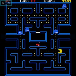 In-game screen of the game Pac-Man on Sharp X68000