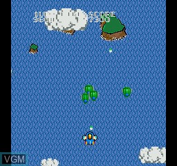 In-game screen of the game Twin Bee on Sharp X68000