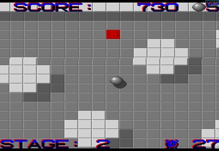 In-game screen of the game Silver Ball on Sharp X68000