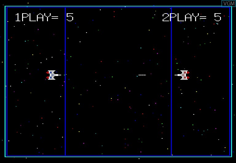 In-game screen of the game Space Battle on Sharp X68000