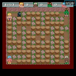 In-game screen of the game Bakuretsu Aniki on Sharp X68000