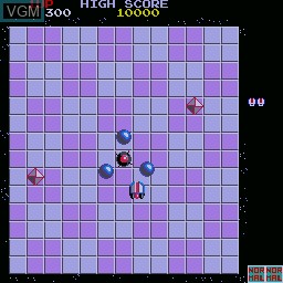 In-game screen of the game Motos on Sharp X68000