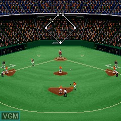 In-game screen of the game Nama Baseball '68 on Sharp X68000