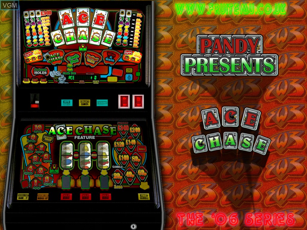 In-game screen of the game Ace Chase on Slot machines