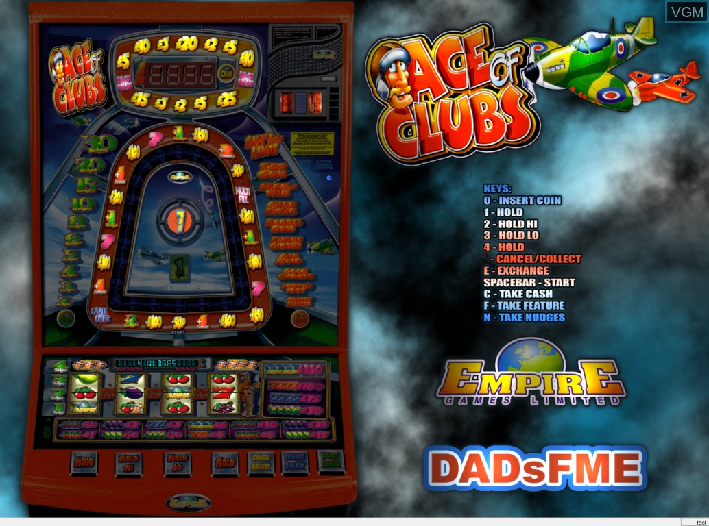 In-game screen of the game Ace Of Clubs on Slot machines